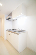 コンパクトなキッチンで掃除もラクラク