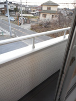 陽当たり良好なバルコニーです