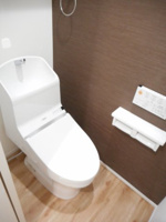 ゆったりとした空間のトイレです