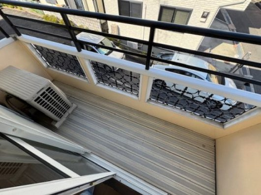 コーポラスしずⅡのバルコニー