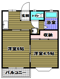 コーポラスしずⅡの間取り