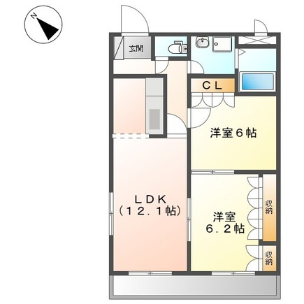 フローラかじまの間取り