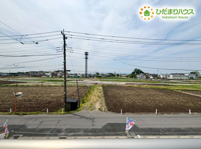 鴻巣市登戸　第2　新築一戸建て　リーブルガーデン　03の展望|バルコニーからの視界が開けており、周辺に高い建物がないため開放的な景色が広がります！心地よい風がお部屋の中までしっかりと届き、リフレッシュできる空間です♪毎日気持ちの良い朝を迎えることができます！