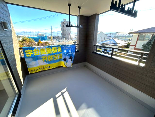 新築戸建　長野市桐原のバルコニー