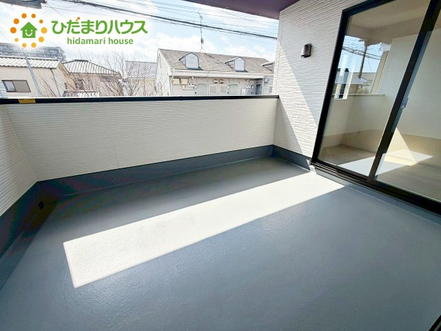 【バルコニー】 | 水戸市柳町1期　新築戸建　 | 人気が高いインナーバルコニーを採用♪天候を気にせず洗濯物を干せ、紫外線も気にせずに済みます(*^^)v