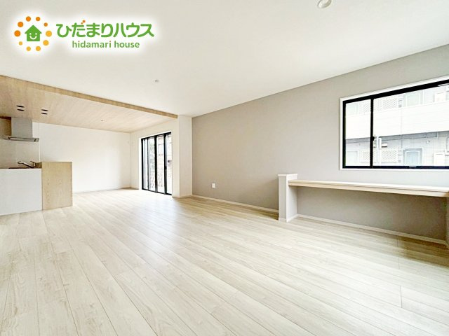 【居間・リビング】 | 水戸市柳町1期　新築戸建　 | 大型テレビに大型ソファー(^^)どんなインテリアにするか考えただけでわくわくしますね！