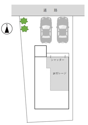 川前町５７３コダテックスＰＧの区画図