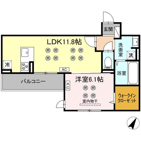 シャルム新屋敷の間取り