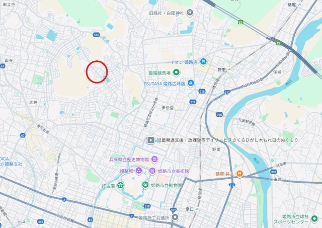 姫路市北新在家2丁目　　中古戸建の地図