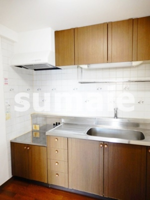 シャルマン・５のキッチン|収納しっかり！タイルでお手入れラクラク☆