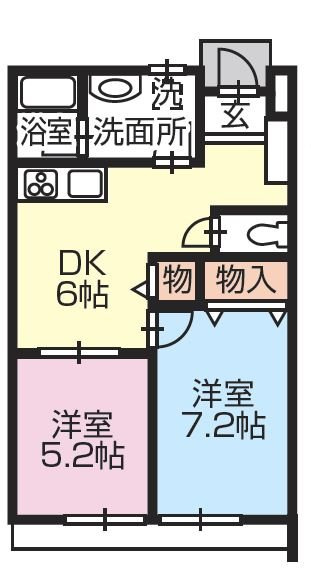 カーサ白井の間取り