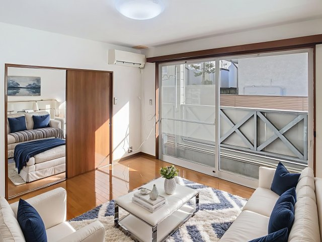 ハイネスイーストⅡの居間・リビング|【画像はイメージですので実際に家具家電インテリアはついておりません】