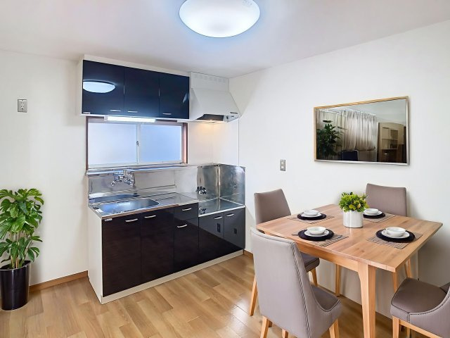 ハイネスイーストⅡのキッチン|【画像はイメージですので実際に家具家電インテリアはついておりません】