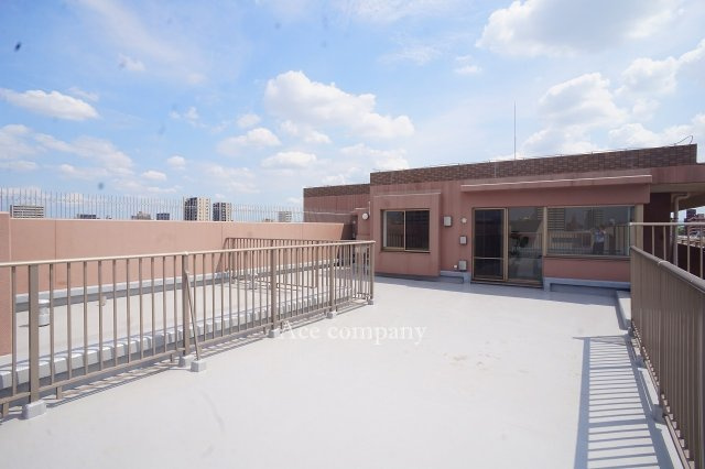 【バルコニー】 | ファミール長居公園 | 最上階！66.86平米！広いルーフバルコニー付きです☆