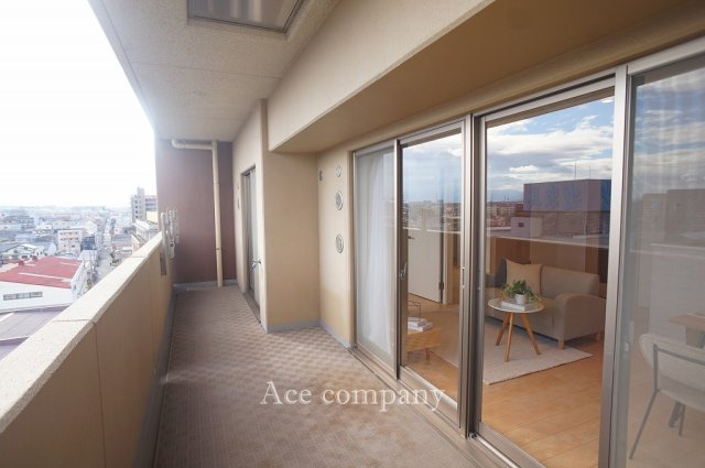 【バルコニー】 | ブラームス東住吉 | 東向きのバルコニー☆水栓あります☆