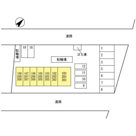 【区画図】 | コーポ朝倉