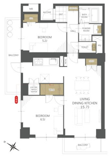 【間取り】アーバンみらい東大宮東二番街９-３号棟 