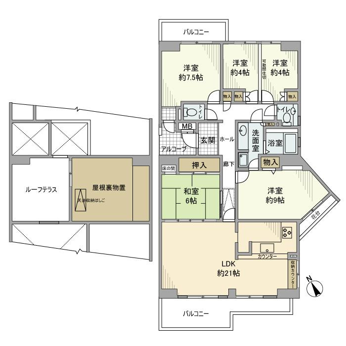 フォーラム海風の街１２号棟の間取り
