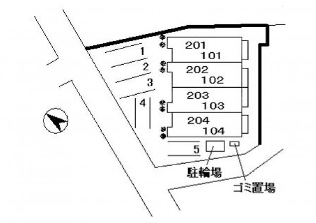 メルヒェンシュロースの駐車場