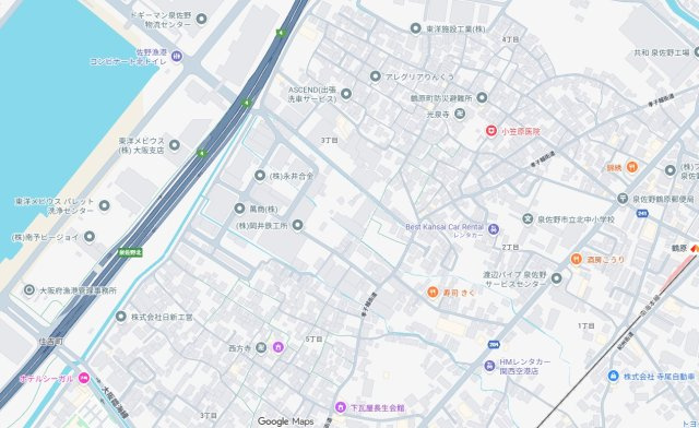 泉佐野市鶴原　第8期　新築一戸建ての地図
