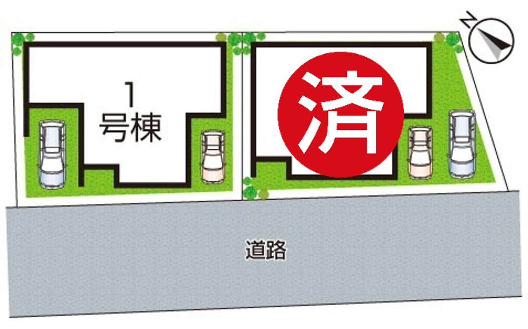 ◆5(土)6(日)現地案内可能！ 泉佐野市鶴原　第8期　新築一戸建ての区画図|全２区画