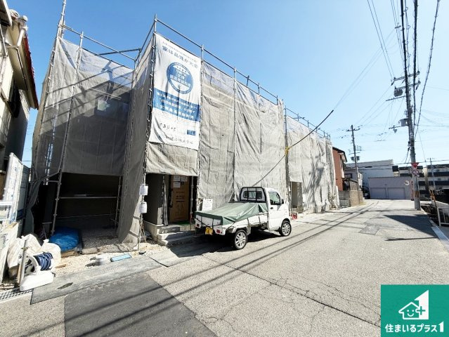 泉佐野市鶴原　第8期　新築一戸建ての外観|周辺は落ち着いた街並みの住宅地！子育てがしやすい住環境です！まだ未完成ですが、現地でしかわからない事もございます。是非一度ご覧ください。