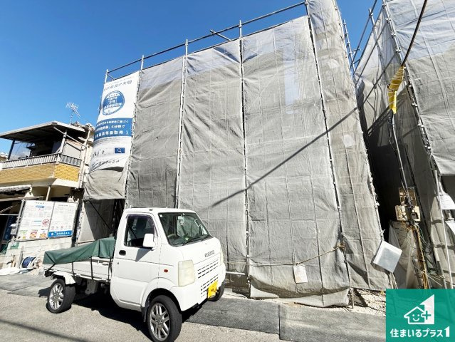 泉佐野市鶴原　第8期　新築一戸建ての外観|周辺は落ち着いた街並みの住宅地！子育てがしやすい住環境です！まだ未完成ですが、現地でしかわからない事もございます。是非一度ご覧ください。
