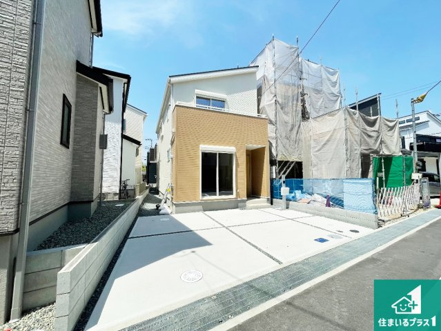 尼崎市常松　第3期　新築一戸建ての外観|お客様に長く安心して住んでいだだける事にこだわった家づくり！住んでからのアフターサービスにもしっかりと取り組んでいます！
