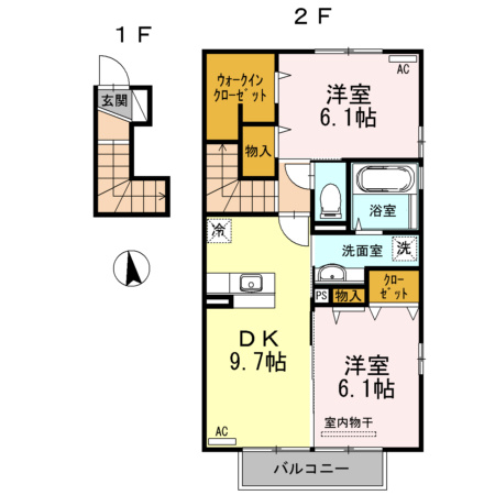 シェルト下川東の間取り