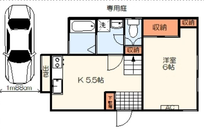共栄ハウスの区画図