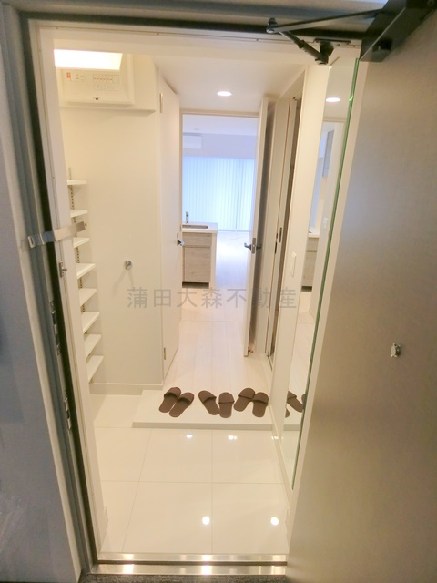 ブランシエスタ西馬込の玄関|姿見鏡がうれしい玄関