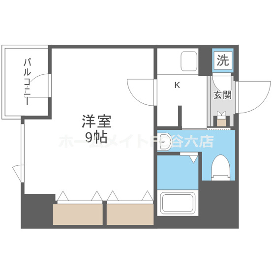 【間取り】 | ルクレ西長堀