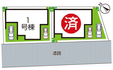 泉佐野市鶴原　第8期　新築一戸建ての区画図|全２区画
