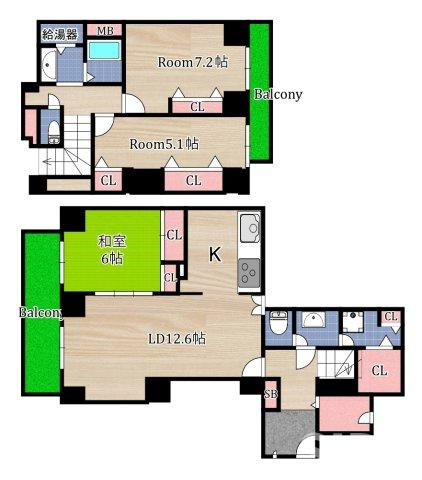 【間取り】 | ベル・パークシティG棟