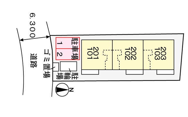 ディアコートの区画図