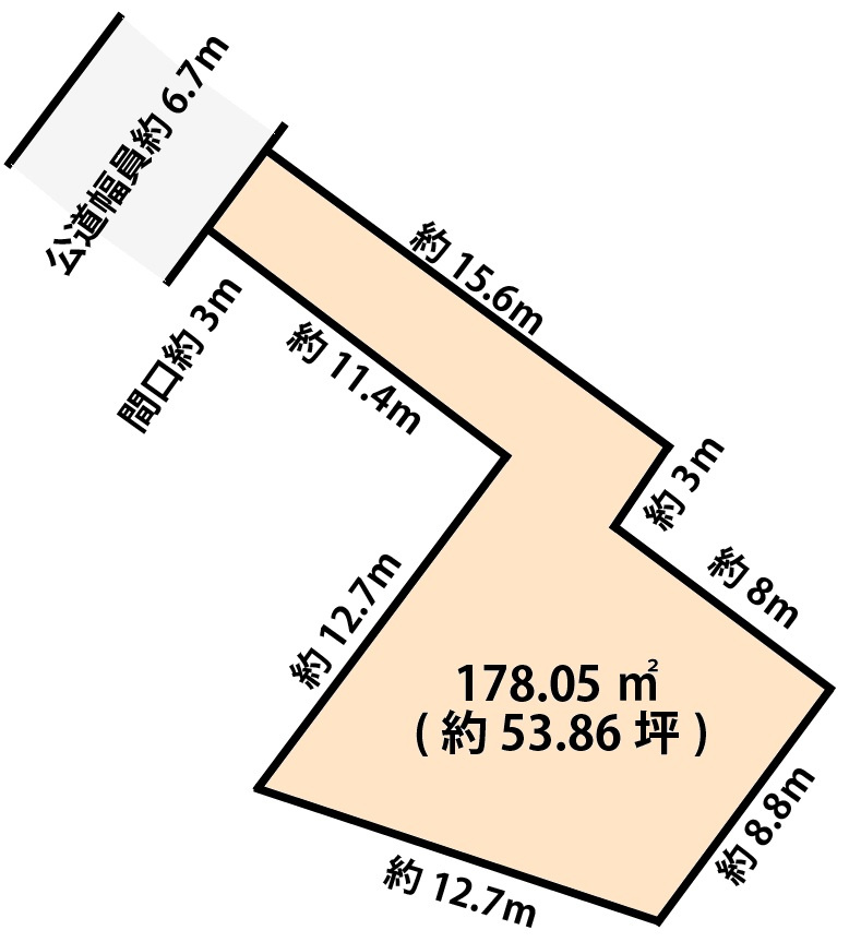 岡崎市青木町の区画図