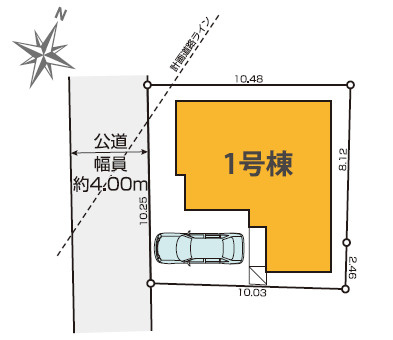 練馬区東大泉6丁目　ハイグレード仕様　ZEH水準大型住宅　限定1棟の区画図