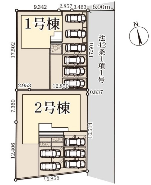 Livele Garden.S　寄居町富田の区画図|図面と現況が異なる場合、現況を優先とします。【1号棟】
