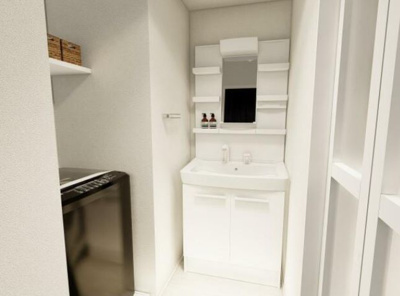 【洗面所】 | スカイコートソレア新丸子 | イメージ図です