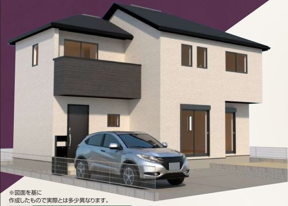 仲介手数料無料　リナージュ所沢松が丘２丁目・新築全1棟の外観パース