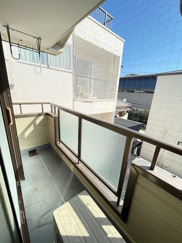久野マンションのバルコニー