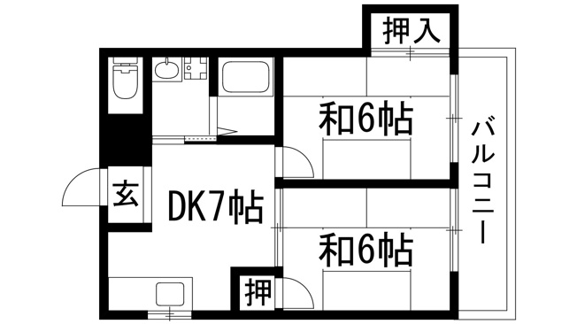 【間取り】 | モダンアパートメント神戸宝塚2