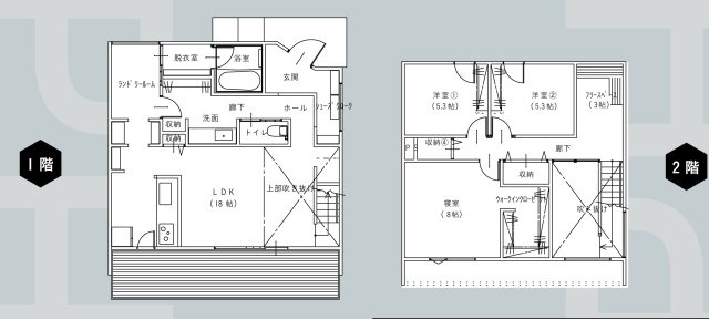 人吉市東間下町　建売住宅の間取り