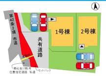 城南区堤1丁目2期　1号棟の地図