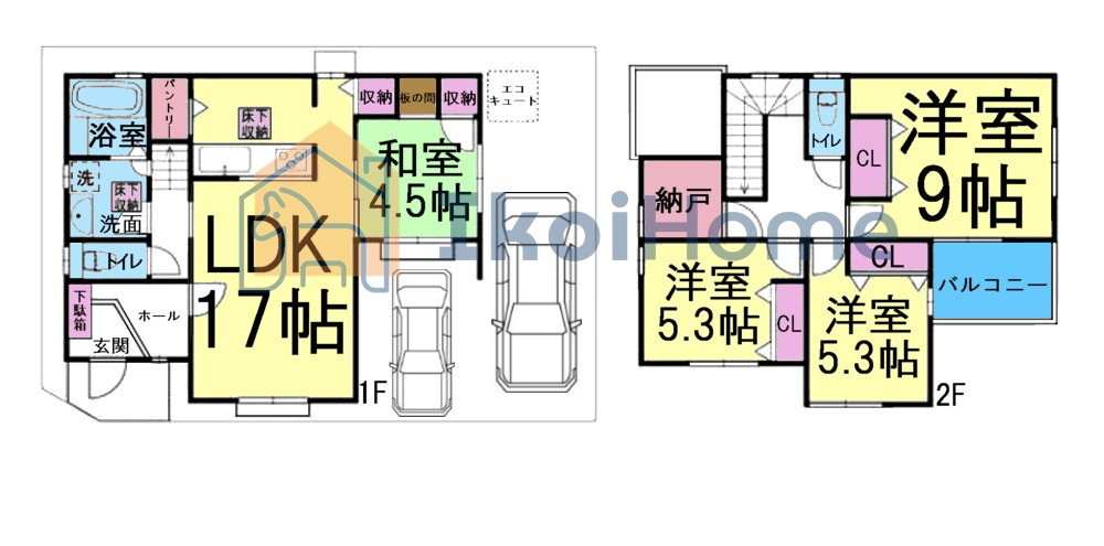 神戸市西区大津和2丁目　中古戸建の間取り|【ホームページに現地動画掲載中】●年中無休：当日予約可●陽当り通風◎各部屋収納・WIC完備で収納豊富