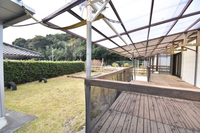 【バルコニー】 | koriyama売家 | ウッドデッキ