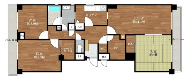 プレジデント寄居の間取り