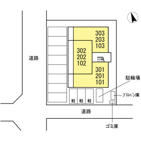 アンリ．Ｄの区画図
