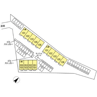 【区画図】 | グレイスホームＣ棟