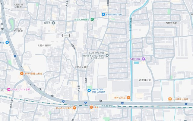 京都市山科区西野楳本町　第4期　新築一戸建ての地図